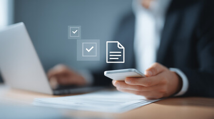 Staff members utilize the document management system to further simplify online document reading and enhance work efficiency
