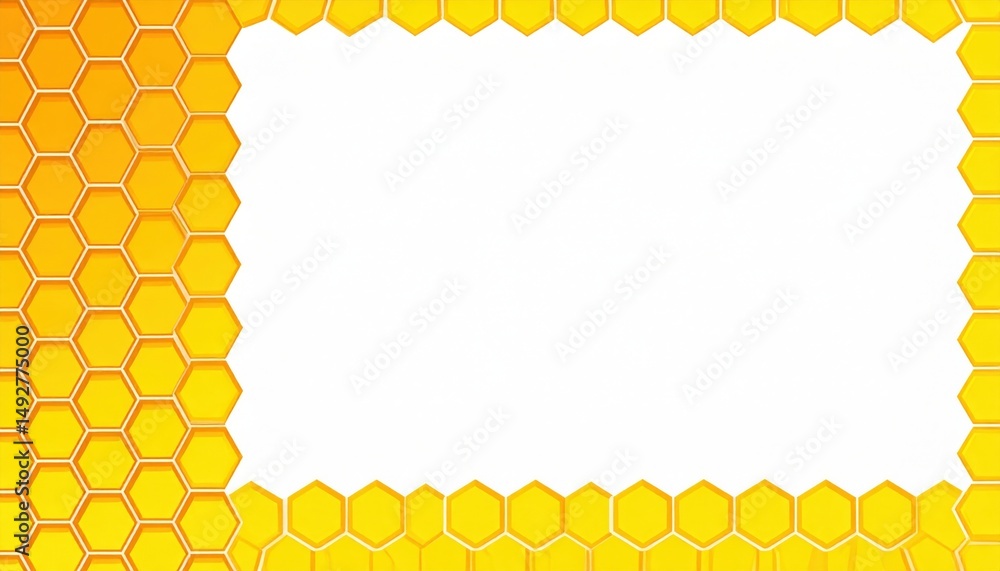 Poster creative honeycomb pattern design graphic art digital background vibrant environment abstract view v