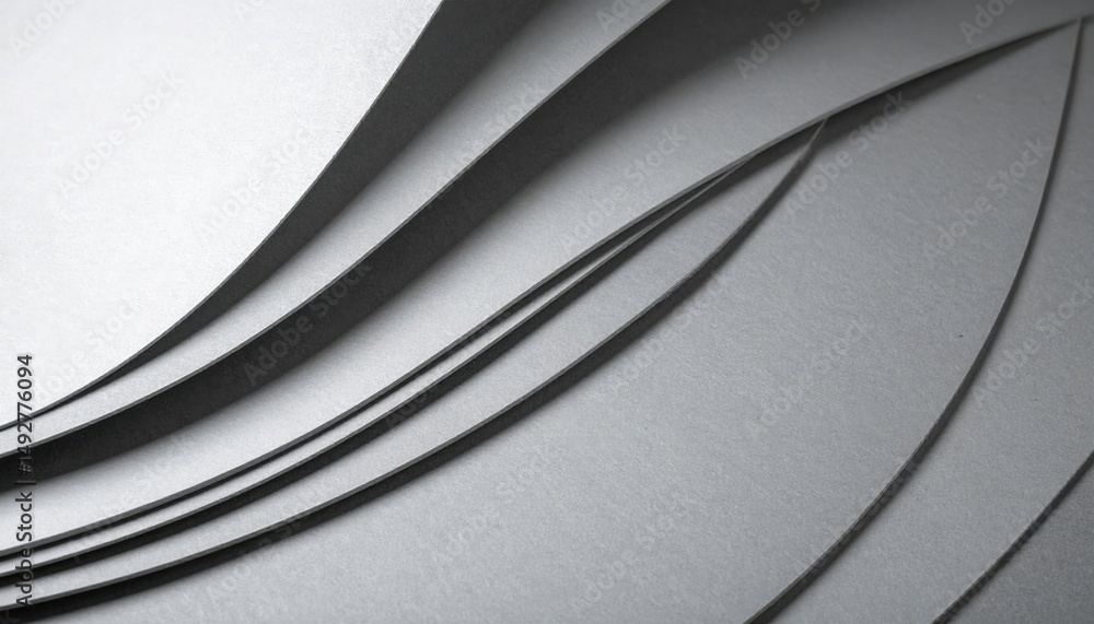 Poster dynamic abstract design of curved lines studio setting digital art minimalist environment close-up v
