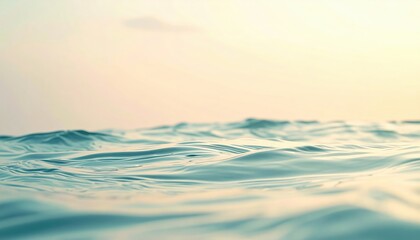 Obraz premium Calm water surface ocean nature photography serene environment close-up view tranquility and depth