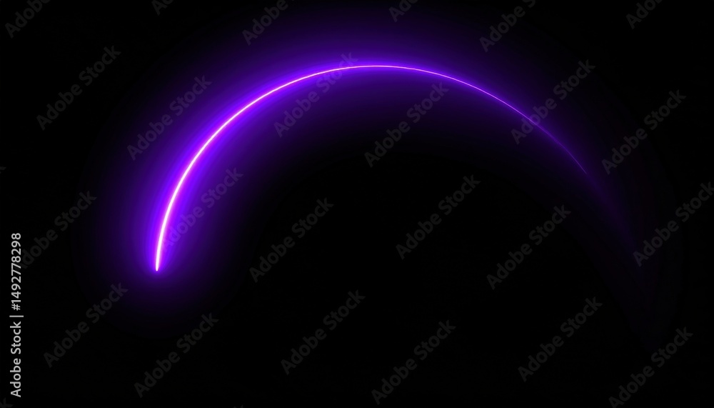 Poster dynamic neon curve light abstract art digital creation dark background artistic view modern concept