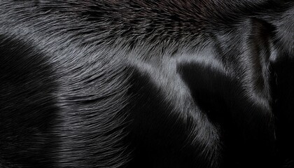 black leather texture genuine reindeer skin close up in black