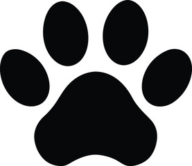 paw print icon vector illustration