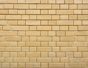 Obraz premium light antique yellow cream color creates a unique brick wall pattern texture offering a visually appealing background with intricate details found in this brick wall pattern design