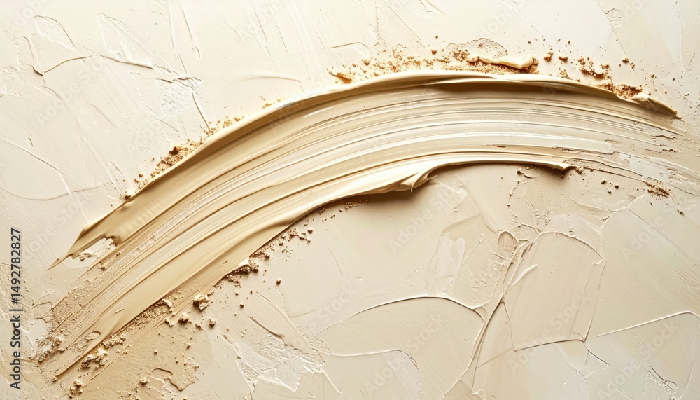 Poster artistic creamy texture application studio abstract visuals minimalist setting close-up aesthetic de