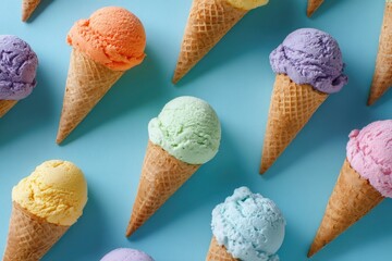 Pastel Ice Cream Cones: A Delightful Summer Treat