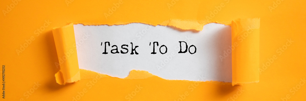Poster task to do text on paper