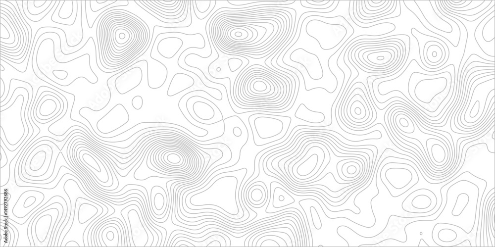Poster abstract background with topographic map white background. the stylized height of the topographic ma