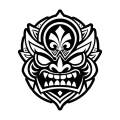 Fototapeta premium Solid style icon depicting dragon mandala