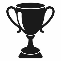 gold cup isolated on white