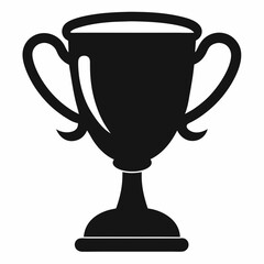 trophy cup isolated on white