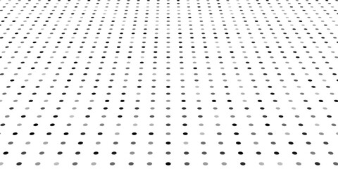 Abstract vector illustration with small circle and pixels. Dot halftone with randomus opacity