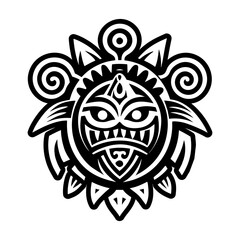 Fototapeta premium A glyph style icon of om symbol spirituality