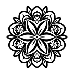 Obraz premium A filled style icon depicting decorative mandala artwork