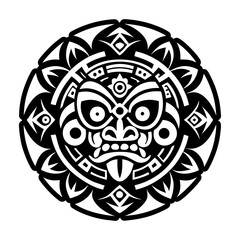 Fototapeta premium A filled style icon depicting sacred circle flow