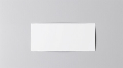 Blank white dl flyer on a gray background displaying advertising space