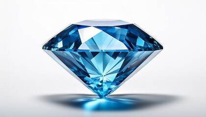 a blue diamond on a white background