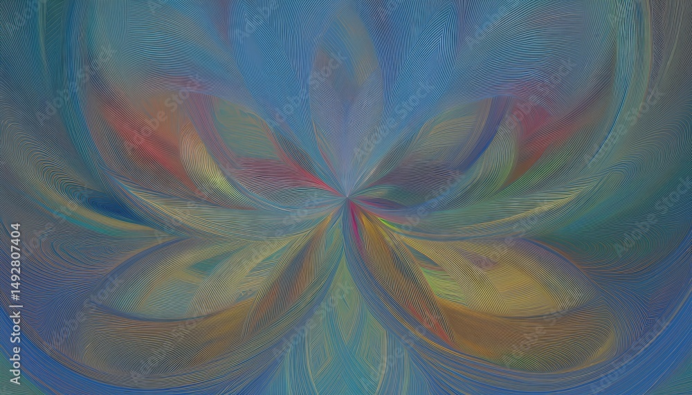 Poster vibrant abstract geometric patterns swirl in a striking design background, radiating energy and crea