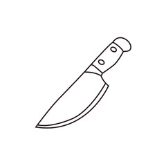 kitchen knife chef steel blade vector emoji illustration symbol sign icon