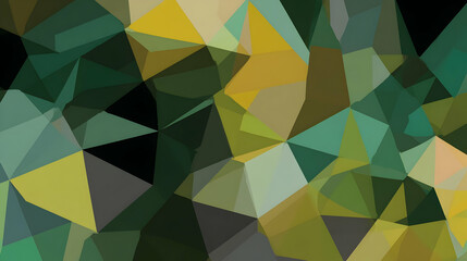 Obraz premium design in vibrant chartreuse and dark emerald tones