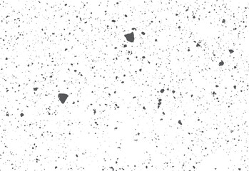Speckle grain dot white paper noise texture background. Distress effect vector illustration pattern. Dirty dust film grain grit grunge overlay white background.
