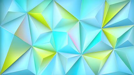 in cool and warm green shades with futuristic depth