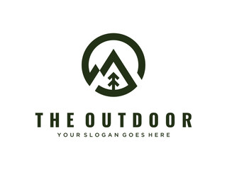 mountain image logo vector illustration