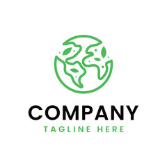 save the earth logo design