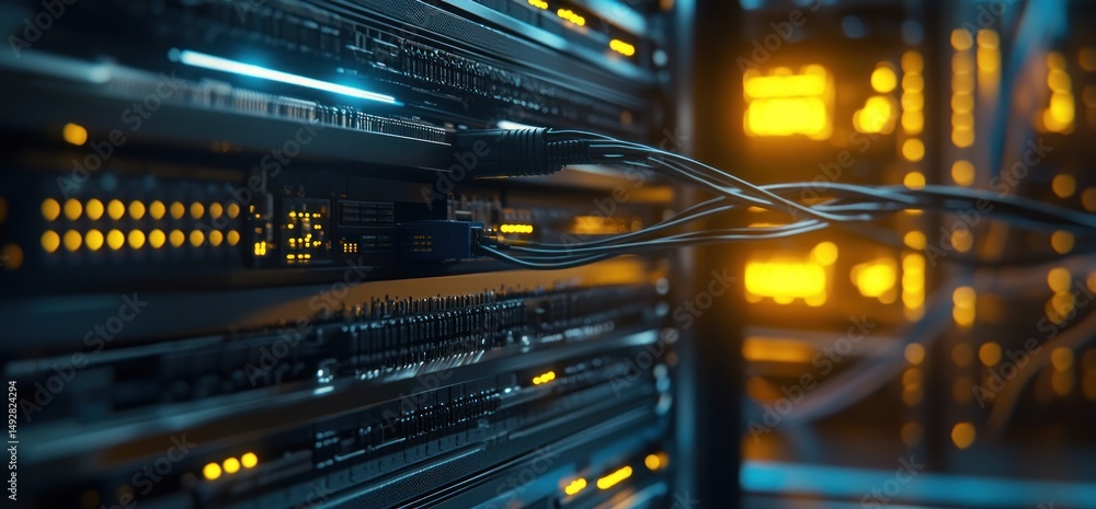 Poster deep dive into the digital core: server room infrastructure