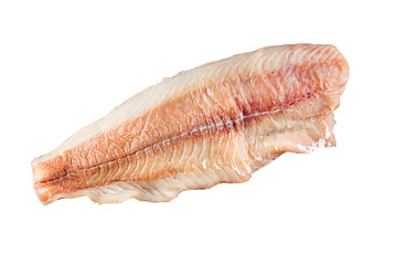 Raw fillet white fish natural food fresh pescetarian diet gourmet food background on the table rustic food top view copy space keto and paleo