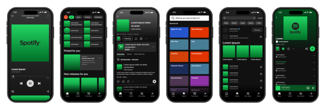 Spotify Initial Interface