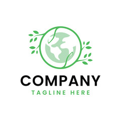 save the earth logo design