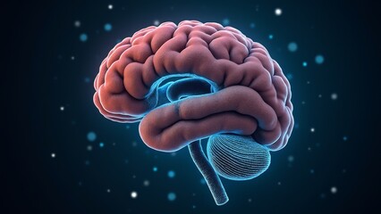 Schematic diagram of human brain medicine