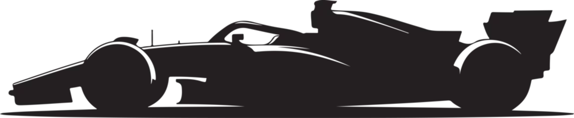 Fotobehang F1 Silhouette of a Formula One Race Car  © IllustraStock