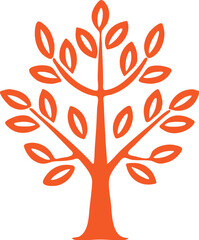Obraz premium Tree simple icon. Vector ICON all icon Viktor