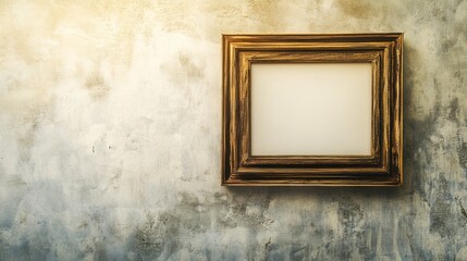 Empty picture frame on textured wall (1)