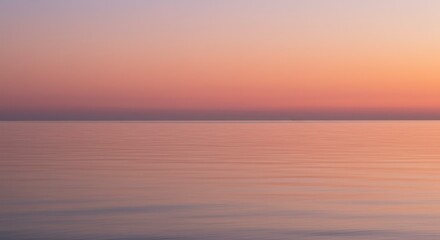 Fototapeta premium Serene Sunset Seascape Tranquil Ocean at Dusk with Calm Waters and Pastel Sky