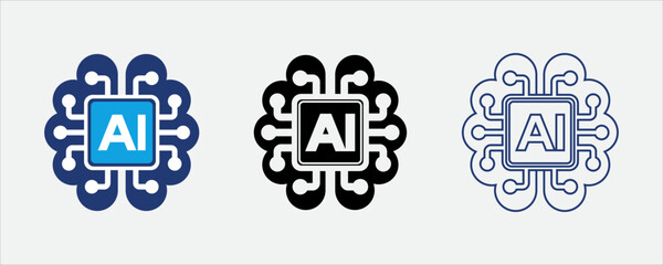 Artificial brain icon representing cognitive AI