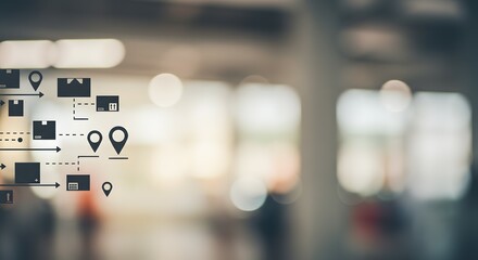 Fototapeta premium Streamlining Global Supply Chains Optimizing Logistics and Distribution Networks for Enhanced Efficiency and Reduced Costs in the Modern Business Environment