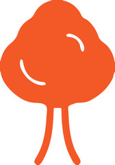 Tree  simple icon. Vector ICON all icon Viktor