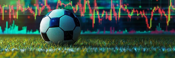 The intersection of sports and trading depicted through a soccer ball.