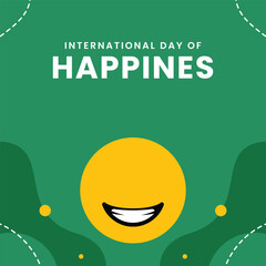 International Day of Happiness Smiling Face