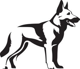 vector image of a dog