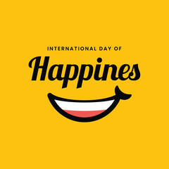 International Day of Happiness Smiling Face