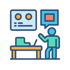 Presentation with Data Visualization and Communication in Clean Style