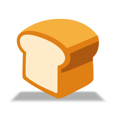 vector illustration of a piece of bread
