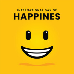 International Day of Happiness Smiling Face