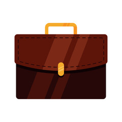 Flat icon of a legal briefcase, representing legal work, documentation, or attorney role
