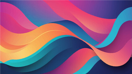 Obraz premium Abstract colorful wave background with flowing lines and vibrant design elements