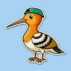 illustration of a cartoon duck